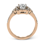 ZR1685 Engagement Ring in 14k Gold with Diamonds