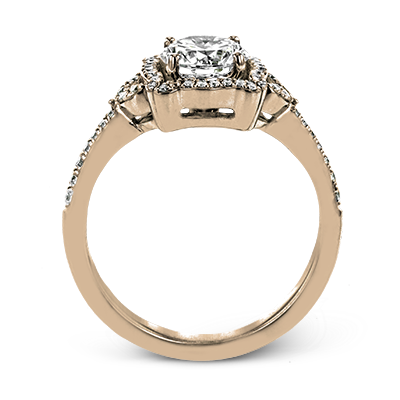 ZR1685 Engagement Ring in 14k Gold with Diamonds