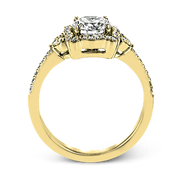 ZR1685 Engagement Ring in 14k Gold with Diamonds