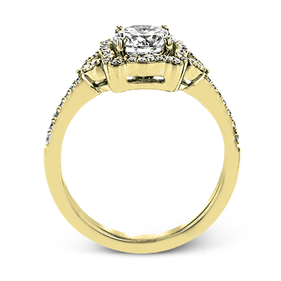 ZR1685 Engagement Ring in 14k Gold with Diamonds