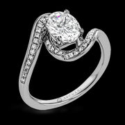 ZR1687 Engagement Ring in 14k Gold with Diamonds