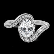 ZR1687 Engagement Ring in 14k Gold with Diamonds