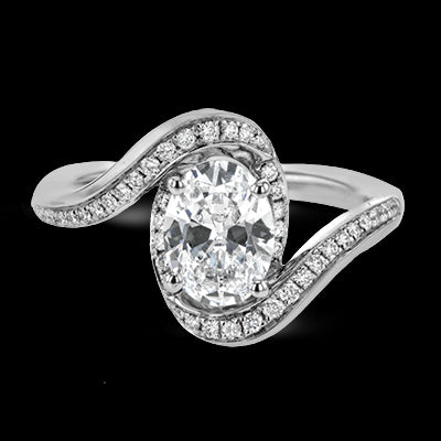 ZR1687 Engagement Ring in 14k Gold with Diamonds