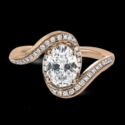 ZR1687 Engagement Ring in 14k Gold with Diamonds