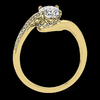 ZR1687 Engagement Ring in 14k Gold with Diamonds