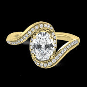ZR1687 Engagement Ring in 14k Gold with Diamonds