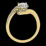 ZR1687 Engagement Ring in 14k Gold with Diamonds