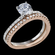 ZR1690 Wedding Set in 14k Gold with Diamonds