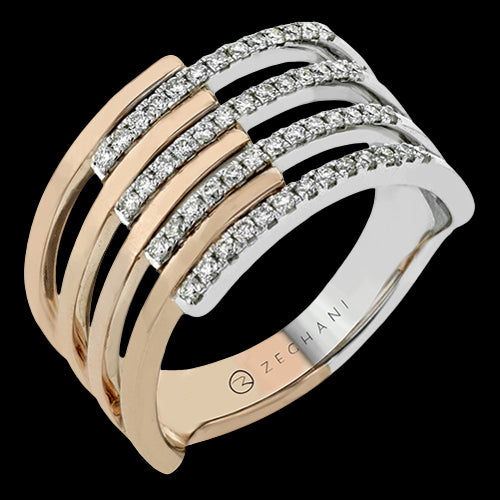 ZR1692 Right Hand Ring in 14k Gold with Diamonds