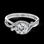 ZR1696 Engagement Ring in 14k Gold with Diamonds