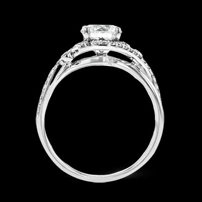 ZR1696 Engagement Ring in 14k Gold with Diamonds