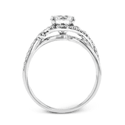 ZR1696 Engagement Ring in 14k Gold with Diamonds