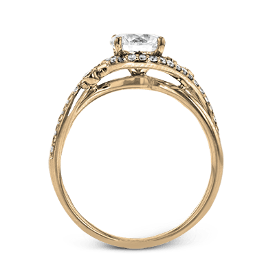 ZR1696 Engagement Ring in 14k Gold with Diamonds