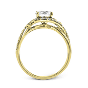 ZR1696 Engagement Ring in 14k Gold with Diamonds