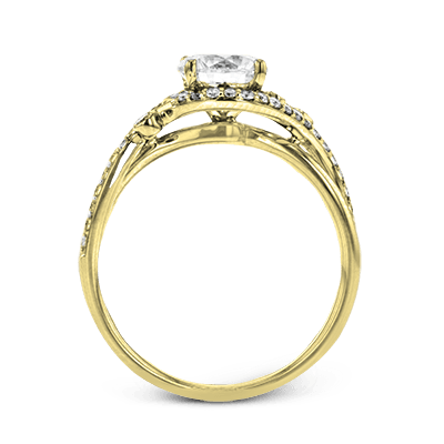 ZR1696 Engagement Ring in 14k Gold with Diamonds