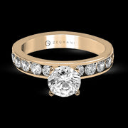 ZR16-A Engagement Ring in 14k Gold with Diamonds