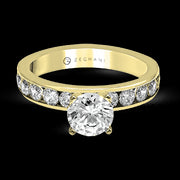ZR16-A Engagement Ring in 14k Gold with Diamonds
