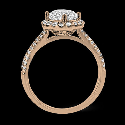 ZR1709 Engagement Ring in 14k Gold with Diamonds