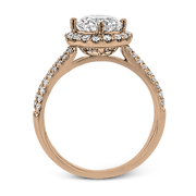 ZR1709 Engagement Ring in 14k Gold with Diamonds
