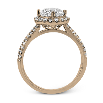 ZR1709 Engagement Ring in 14k Gold with Diamonds