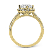 ZR1709 Engagement Ring in 14k Gold with Diamonds
