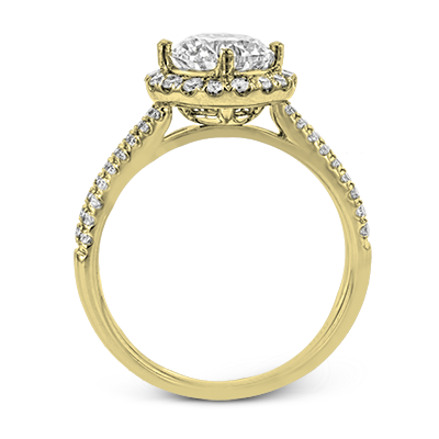 ZR1709 Engagement Ring in 14k Gold with Diamonds