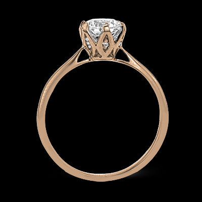 ZR1710 Engagement Ring in 14k Gold with Diamonds