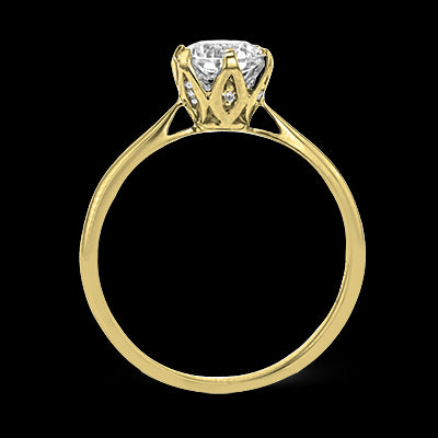 ZR1710 Engagement Ring in 14k Gold with Diamonds
