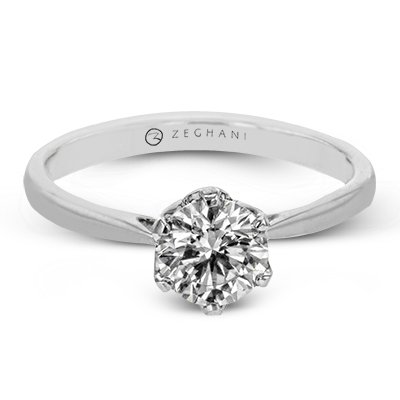 ZR1710 Engagement Ring in 14k Gold