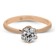 ZR1710 Engagement Ring in 14k Gold