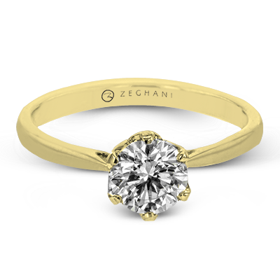 ZR1710 Engagement Ring in 14k Gold