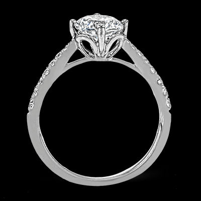 ZR1713 Engagement Ring in 14k Gold with Diamonds