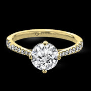 ZR1713 Engagement Ring in 14k Gold with Diamonds