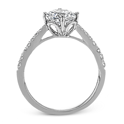 ZR1713 Engagement Ring in 14k Gold with Diamonds