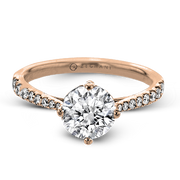 ZR1713 Engagement Ring in 14k Gold with Diamonds