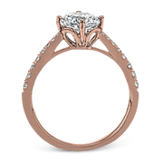 ZR1713 Engagement Ring in 14k Gold with Diamonds