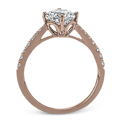 ZR1713 Engagement Ring in 14k Gold with Diamonds