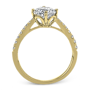 ZR1713 Engagement Ring in 14k Gold with Diamonds