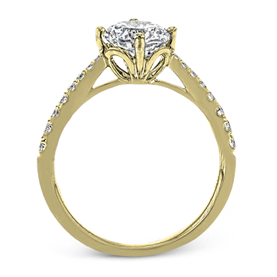 ZR1713 Engagement Ring in 14k Gold with Diamonds