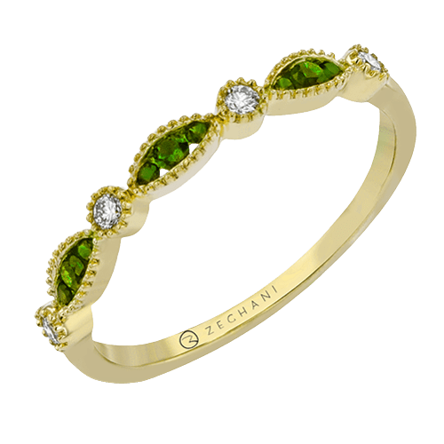 ZR1715-Y Color Ring in 14k Gold with Diamonds