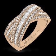 ZR1719 Right Hand Ring in 14k Gold with Diamonds