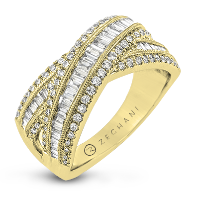 ZR1719 Right Hand Ring in 14k Gold with Diamonds