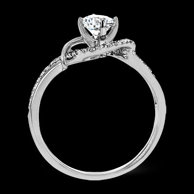 ZR1730 Engagement Ring in 14k Gold with Diamonds