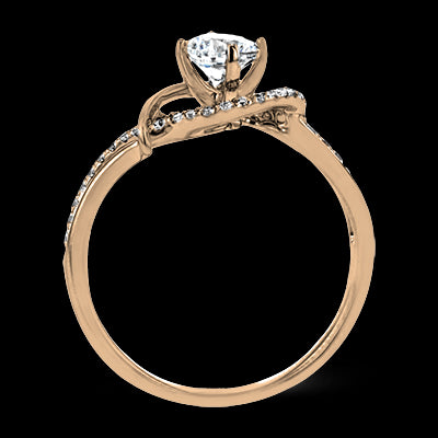 ZR1730 Engagement Ring in 14k Gold with Diamonds