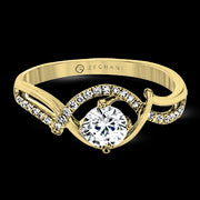 ZR1730 Engagement Ring in 14k Gold with Diamonds