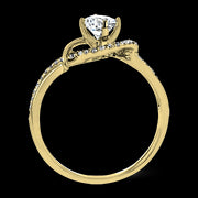 ZR1730 Engagement Ring in 14k Gold with Diamonds