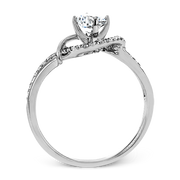 ZR1730 Engagement Ring in 14k Gold with Diamonds