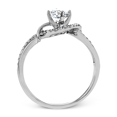 ZR1730 Engagement Ring in 14k Gold with Diamonds
