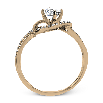ZR1730 Engagement Ring in 14k Gold with Diamonds