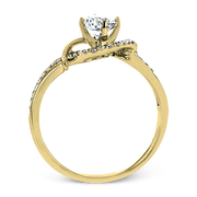 ZR1730 Engagement Ring in 14k Gold with Diamonds